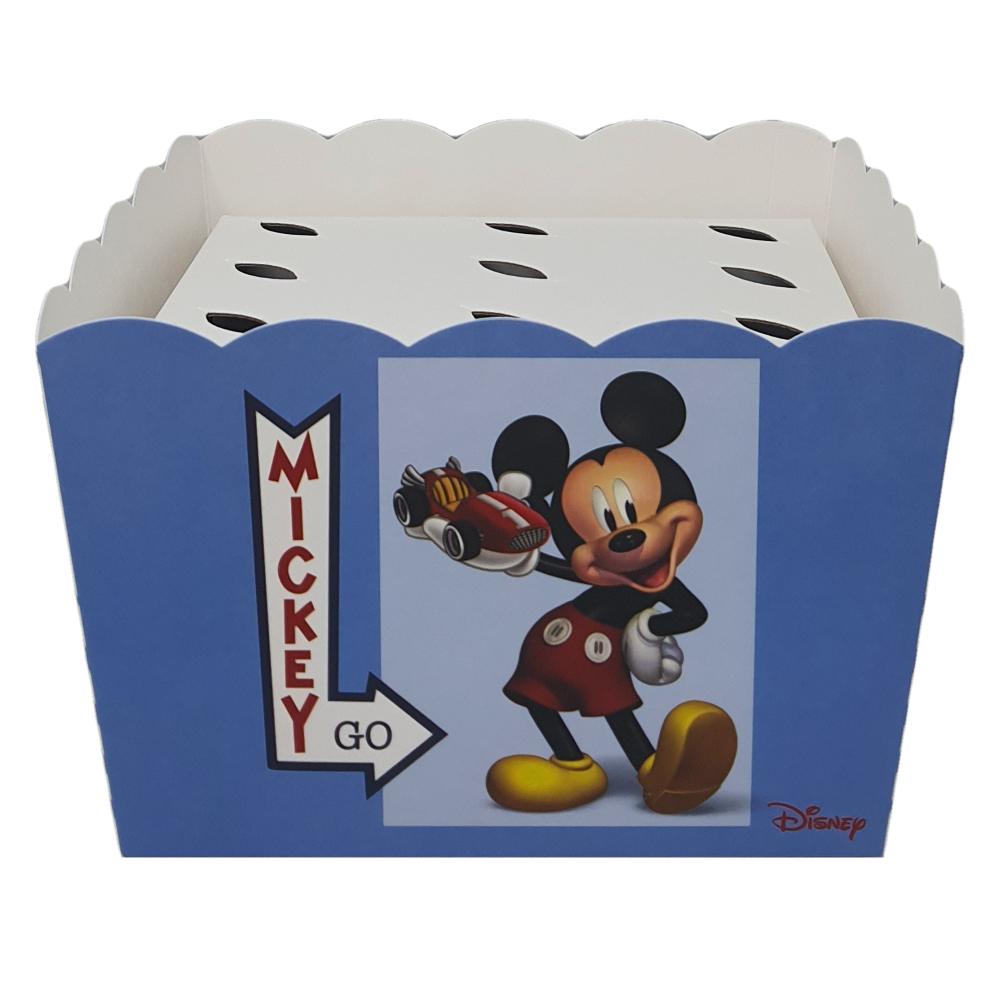 Contenitore portaconi + 12 bomboniere cono Mickey Go Disney Topolino per feste - 68181+16921+68172