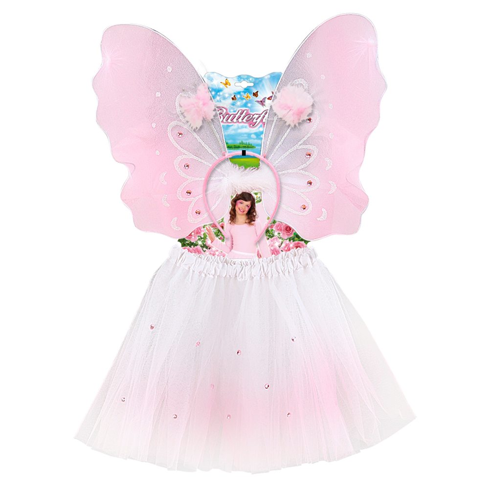 CARNEVALE TRAVESTIMENTO a partire dai 3 anni Bambini Costume Farfalla Set 4  PZ Abbigliamento e accessori Occasioni speciali AS6505927